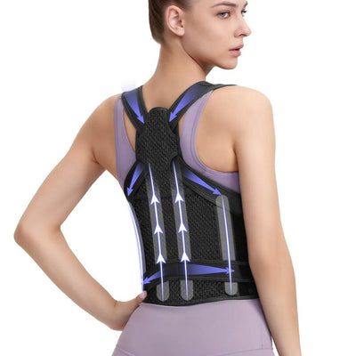 Front Clavicle Straps Adjustable Posture Corrector/ Pain Relief Back Brace - Brace & Belts